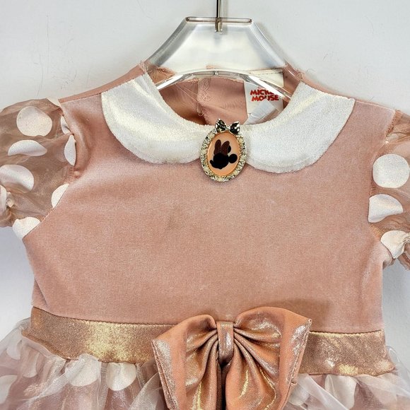 DISNEY Minnie Mickey Mouse Little Girl Pink Dress 2T Toddler SMALL Costume - Picture 5 of 14